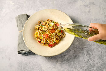 Mediterraanse pasta met schelpen