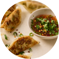 krokant gebakken gyoza