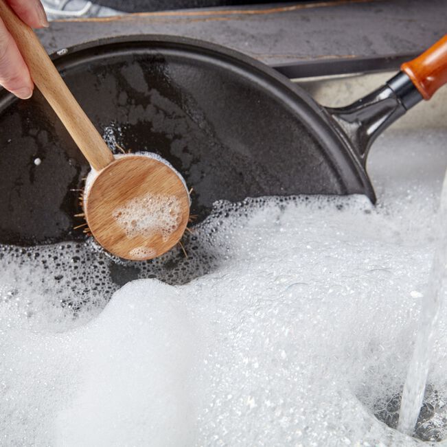 Buy Staub Pans 28 cm cast iron Pancake pan with wooden handle