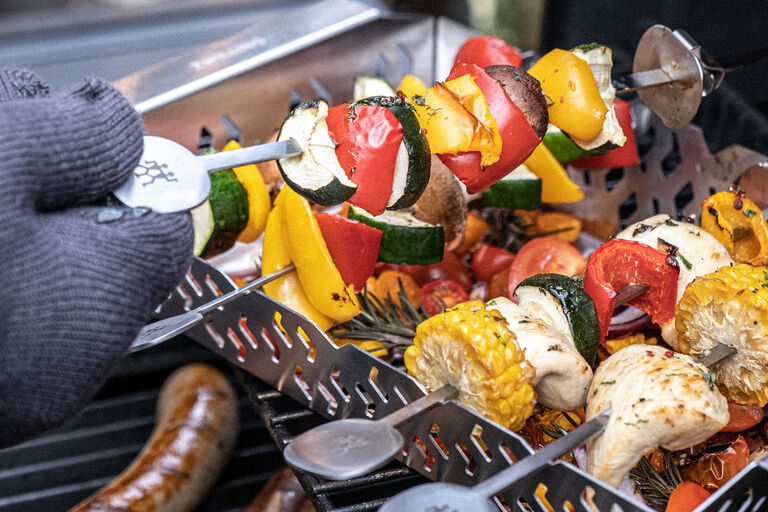 Brochettes de poulet aux légumes grillés ZWILLING
