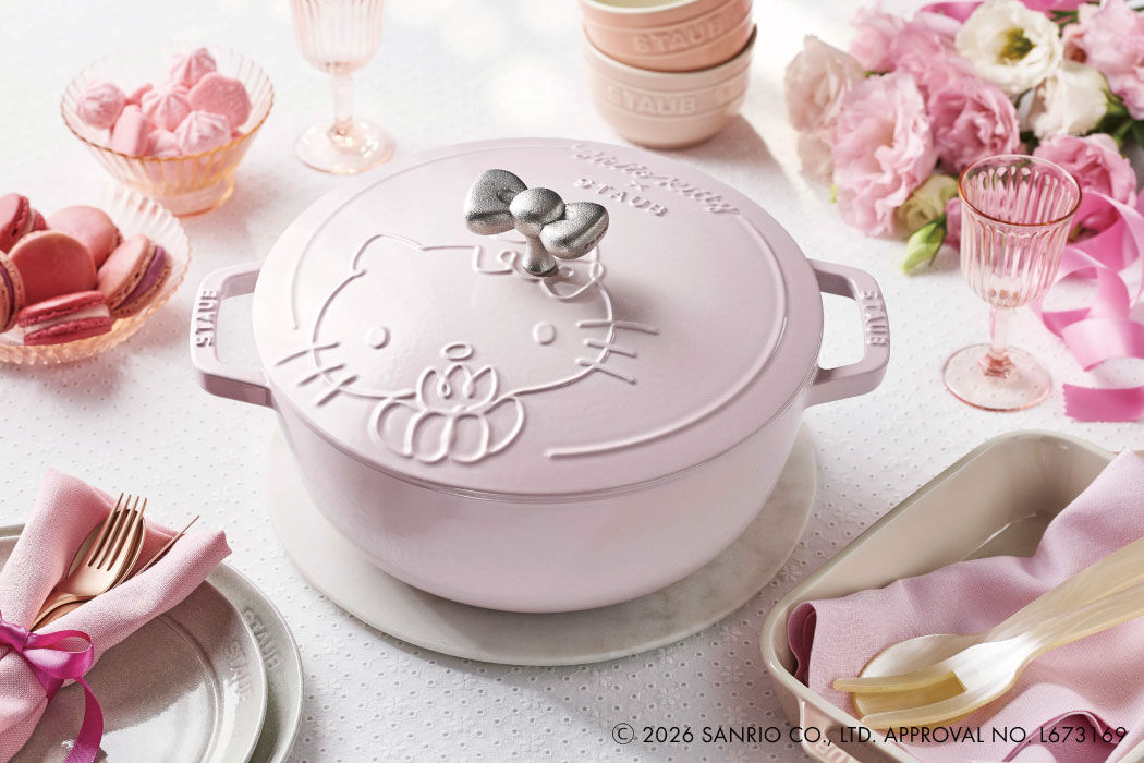 ハローキティ　ストウブ　3点セット Staub × Sanrio characters| 鋳物ホーロー鍋| ストウブ(STAUB)公式通販