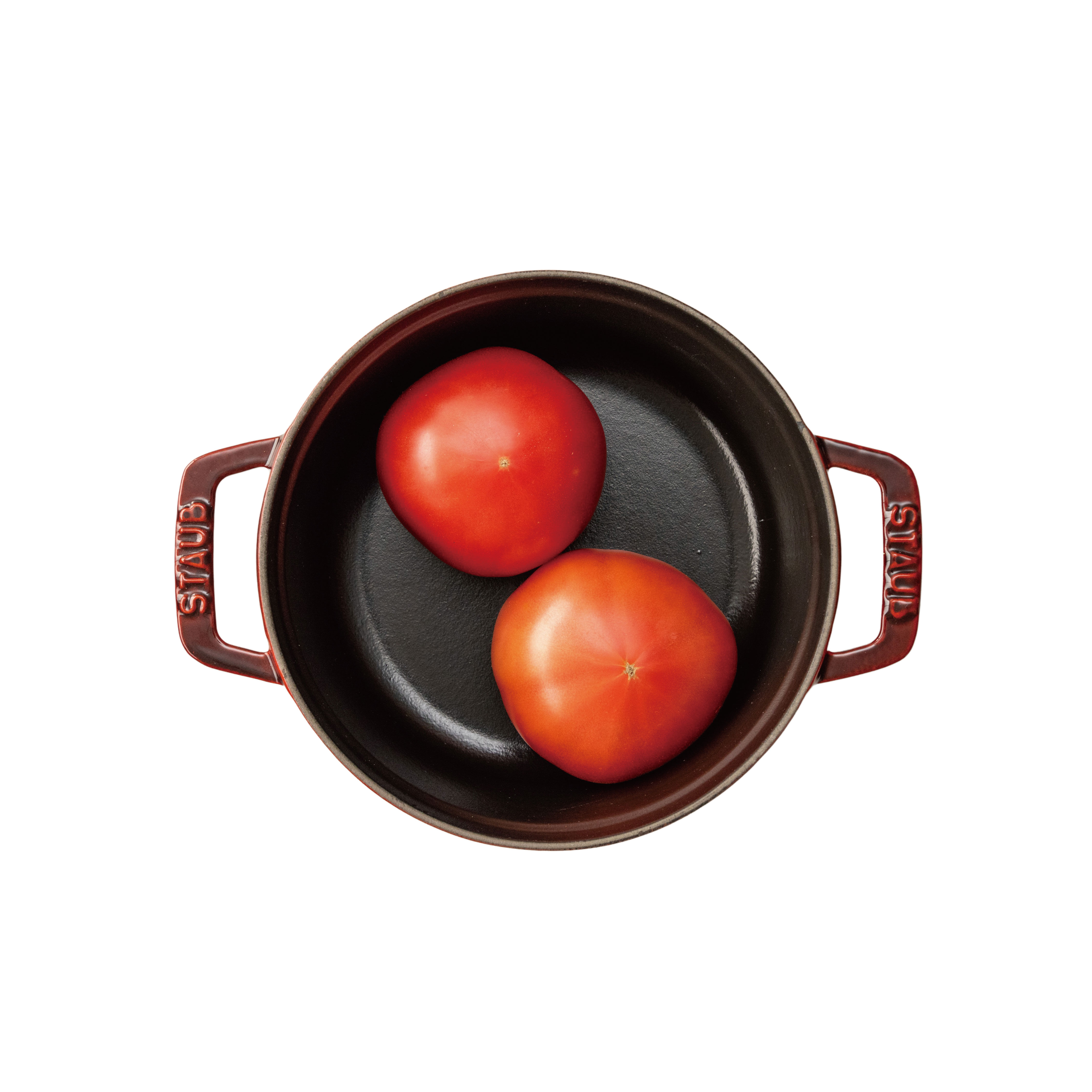 STAUB トマト型鍋 レッド　オマケ付き ストウブ(STAUB)鍋のサイズの選び方とおすすめの色 | ツヴィリング公式