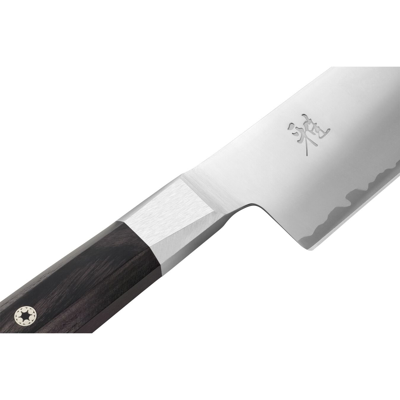 Couteau santoku 18 cm, Brun, Tranchant lisse,,large 4