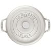 Cast Iron - Round Cocottes, 5.5 qt, round, Cocotte, white truffle, small 3
