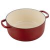 20 cm round Cast iron Cocotte red,,large