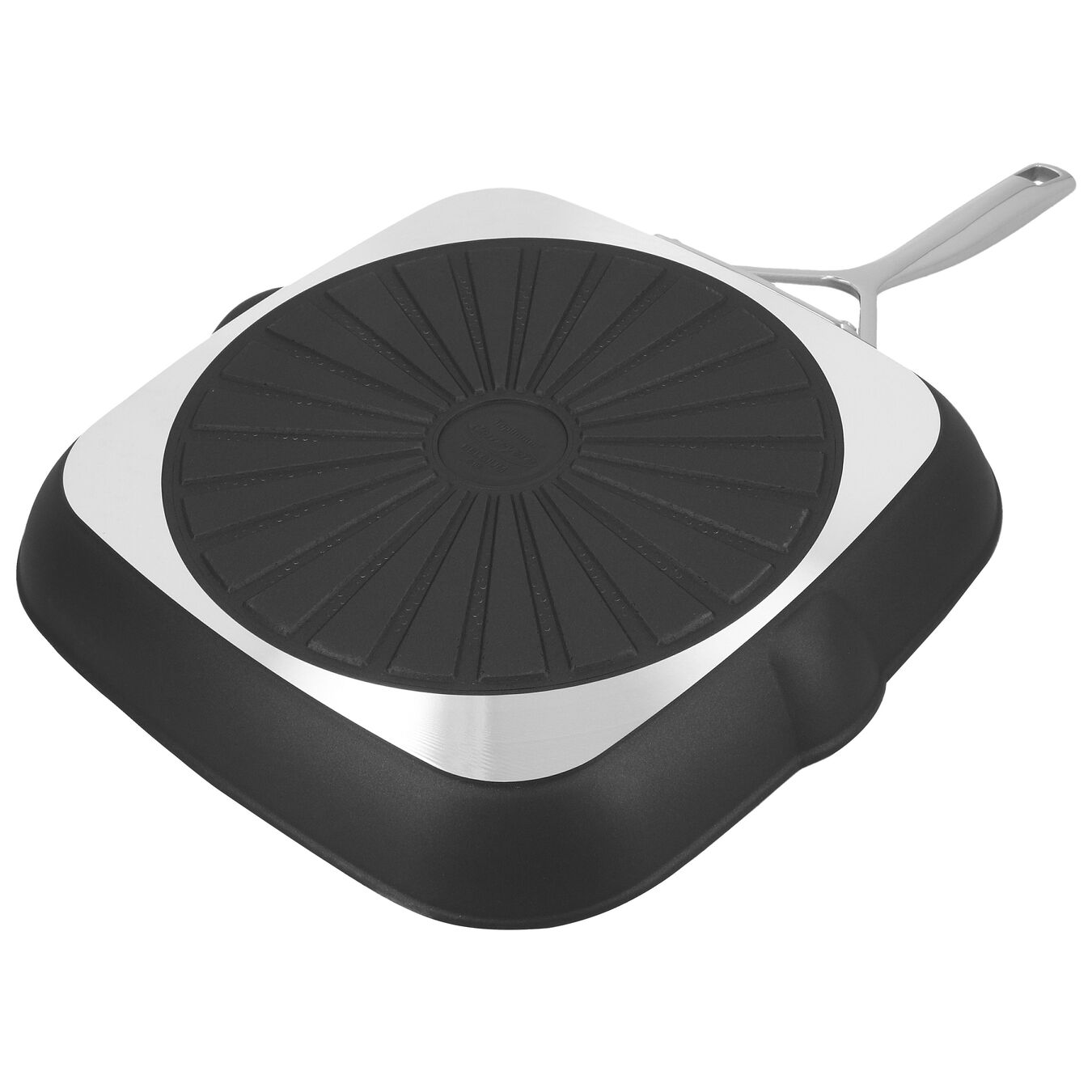 rectangular, Aluminum Nonstick Grill Pan, black matte,,large 4