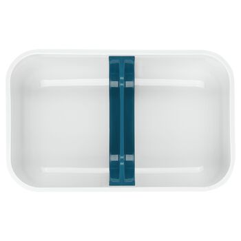 Vakumlu Yemek Taşıma Kabı, M, Plastik, Beyaz-Akdeniz Mavisi,,large 4