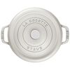 Cast Iron - Round Cocottes, 2.75 qt, round, Cocotte, white truffle, small 3