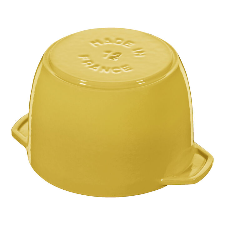 鋳物ホーロー鍋, ラ・ココット de GOHAN 12 cm, ラウンド, シトロン, 鋳鉄, large 4