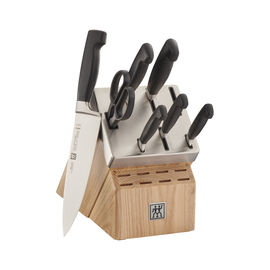 8-pc, Knife block set, natural