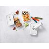 Fresh & Save, Vakuum Lunchbox Set, L flach / 6-tlg, Kunststoff, Semitransparent-Grau, small 8