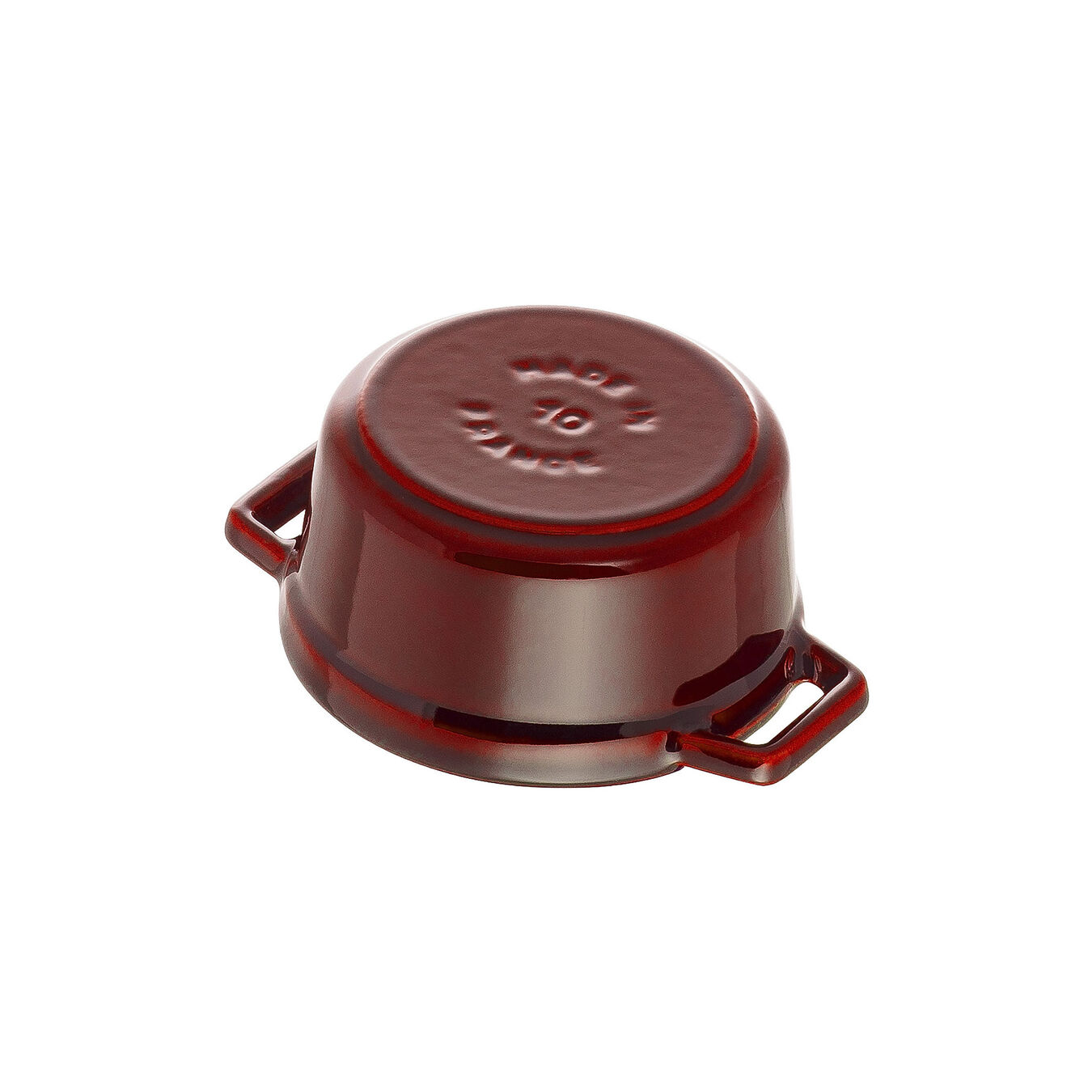 10 cm round Cast iron Mini Cocotte grenadine-red,,large 4