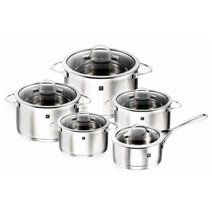 Essence, Pot set 10 Piece, 18/10 Stainless Steel, large 1