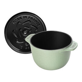 ラ・ココット de GOHAN 12 cm, ラウンド, セージグリーン, 鋳鉄