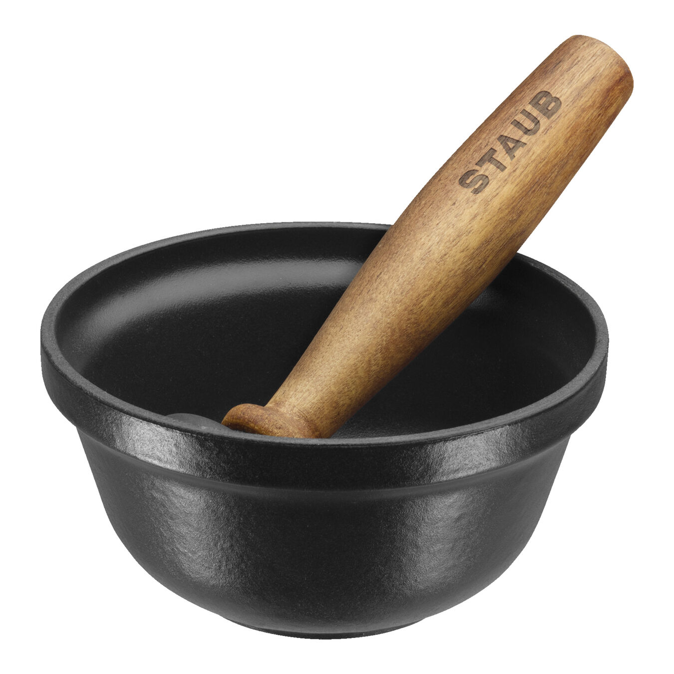 Staub Accessories 12 cm Cast iron Mortar and pestle with pestle, black