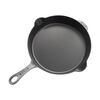 28 cm / 11 inch cast iron Traditional Deep Frypan, graphite-grey,,large