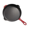 28 cm / 11 inch cast iron Frying pan, cherry - Visual Imperfections,,large