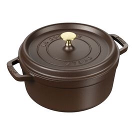 Cocotte 24 cm / 3,7 l, Rund, Chokolade, Støbejern