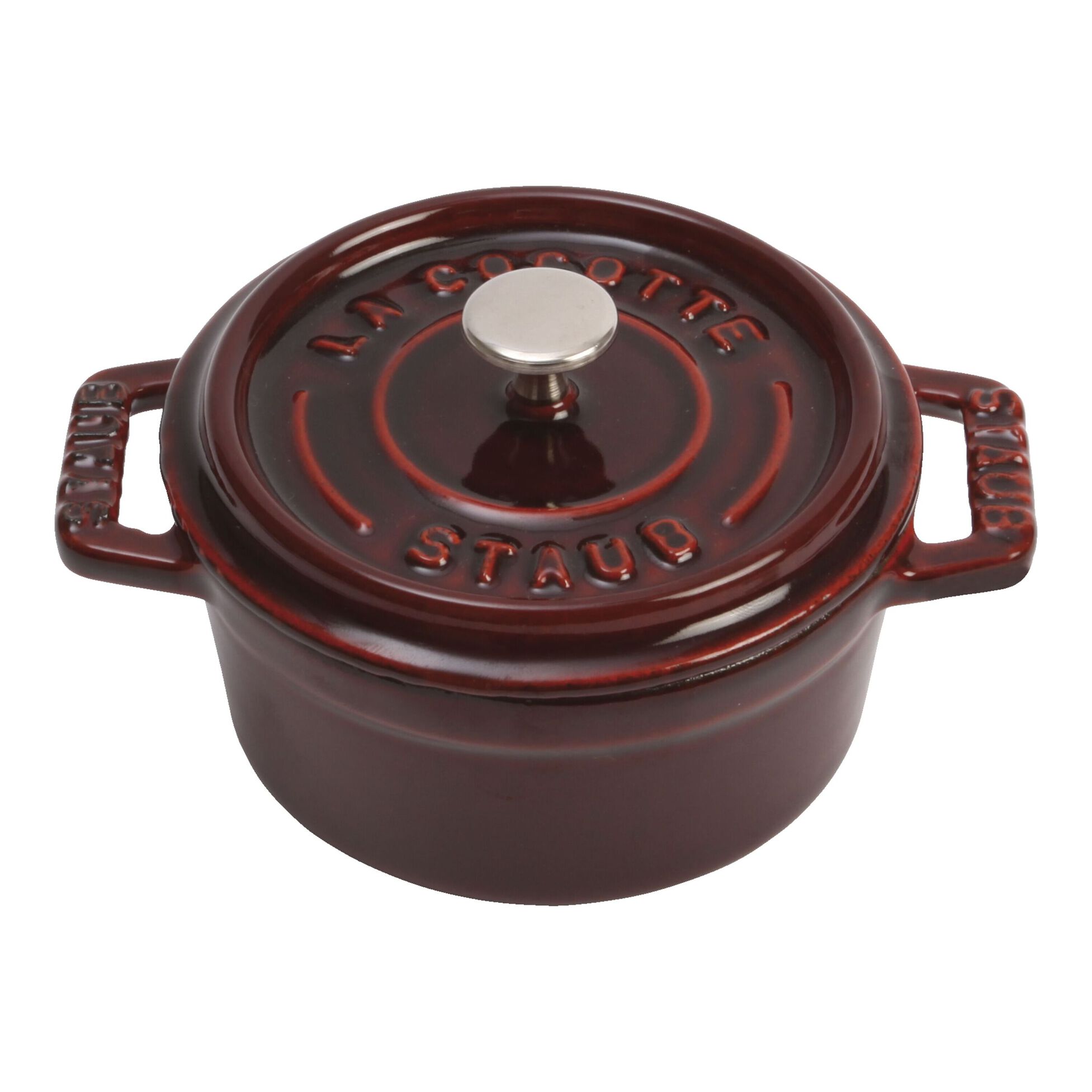 0.275 qt, Mini Round Dutch Oven, Grenadine