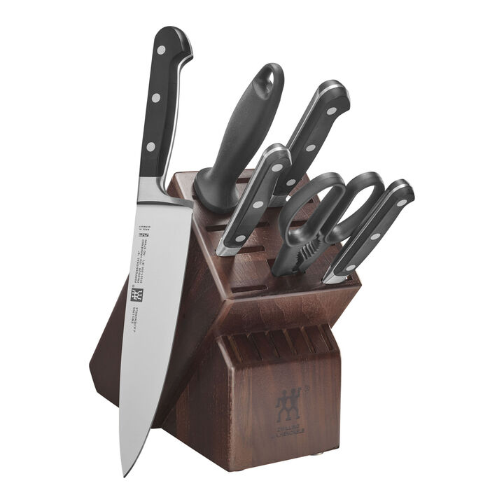 Professional S, 7-pc, Knife block set, walnut, large 1