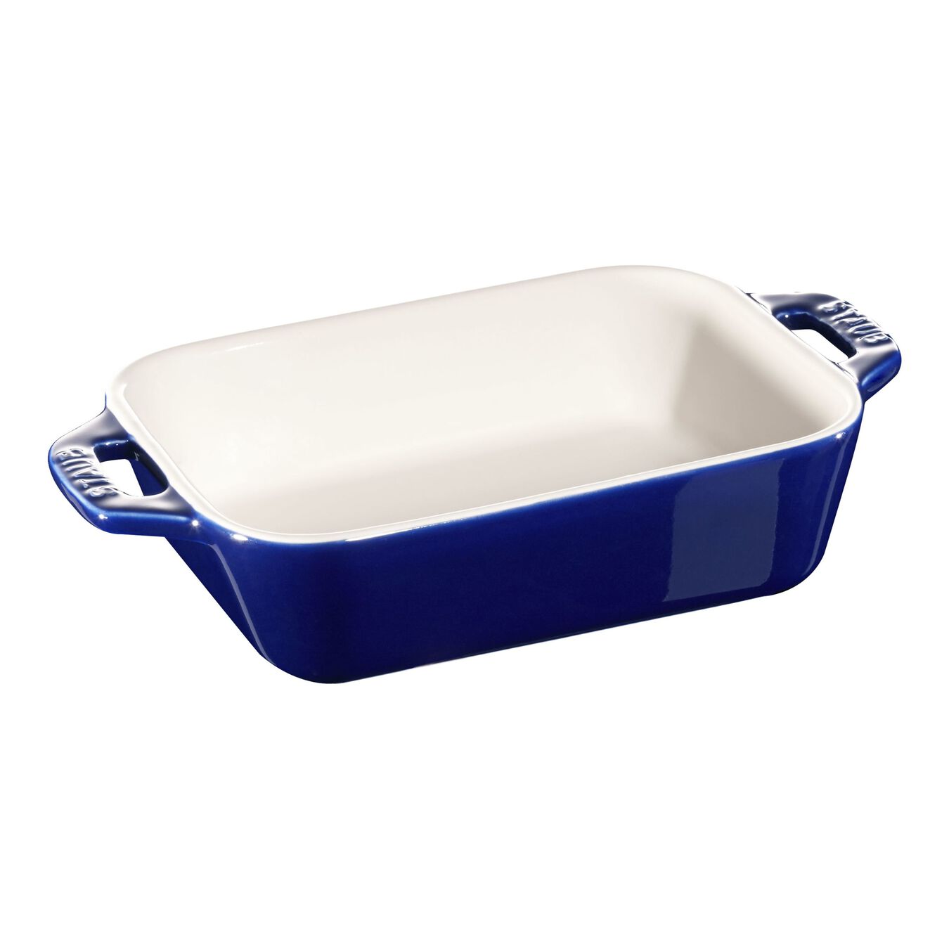 14 cm x 11 cm rectangular Ceramic Oven dish dark-blue,,large 1