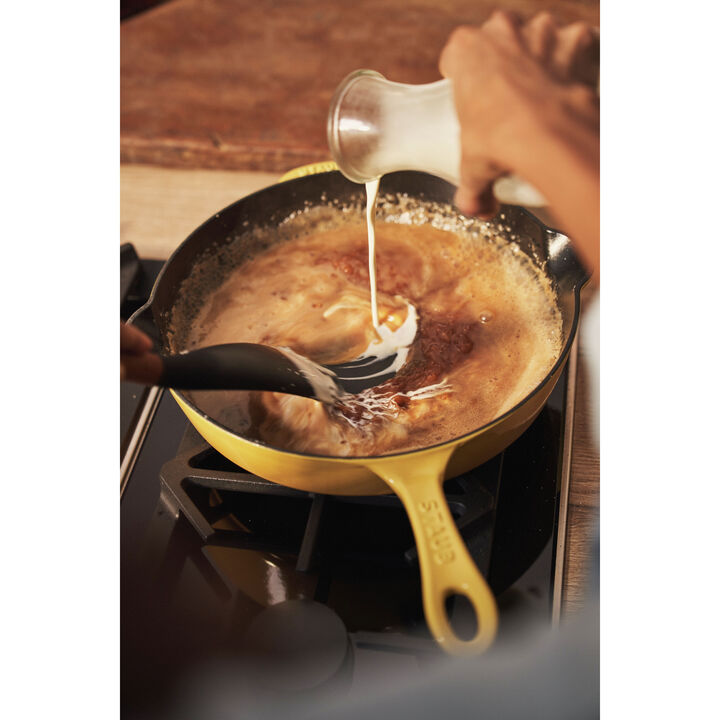 Cast Iron, 11-inch, Traditional Deep Skillet, Citron, large 4