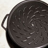 Braisers, 28 cm round Cast iron Saute pan Chistera black, small 7