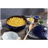 4.8 l cast iron round French oven with lily lid, dark-blue,,large