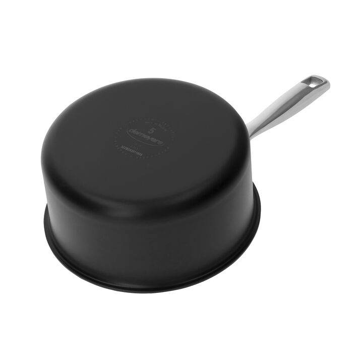 Black 5, 16 cm 18/10 Stainless Steel Saucepan black-white, large 4