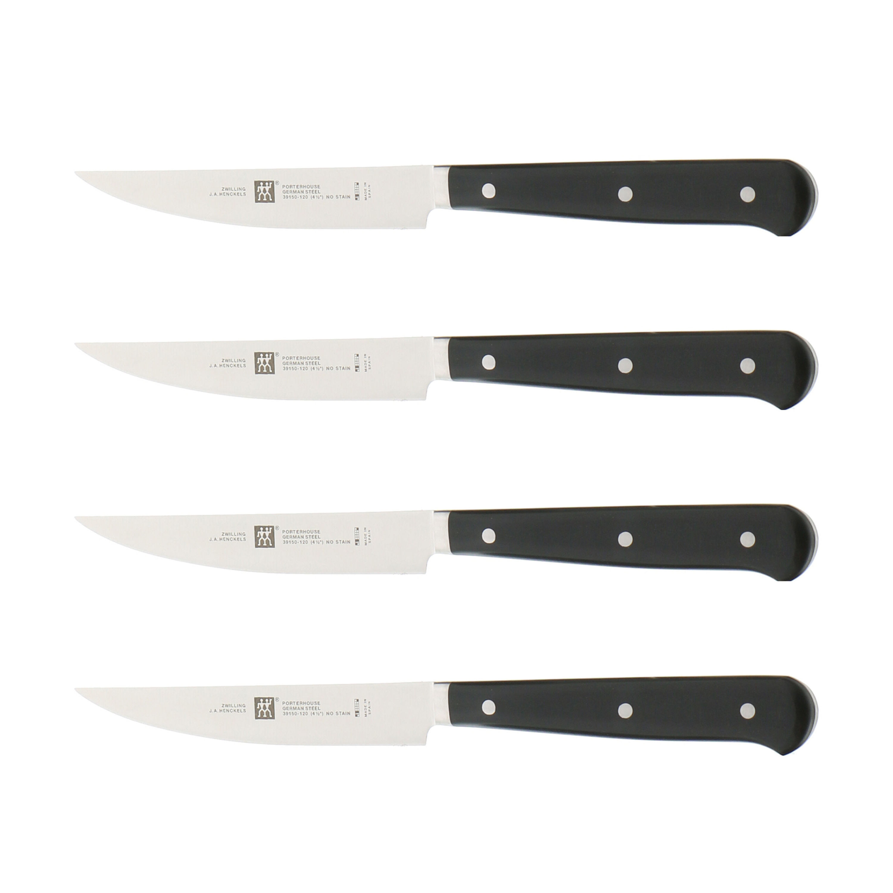 Zwilling J.A Set of 4 Henckels Porterhouse Steak Knives New 