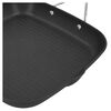 28 x 28 cm rectangular Aluminium Grill pan black,,large