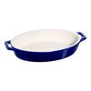  ceramic oval Oven dish, dark-blue,,large