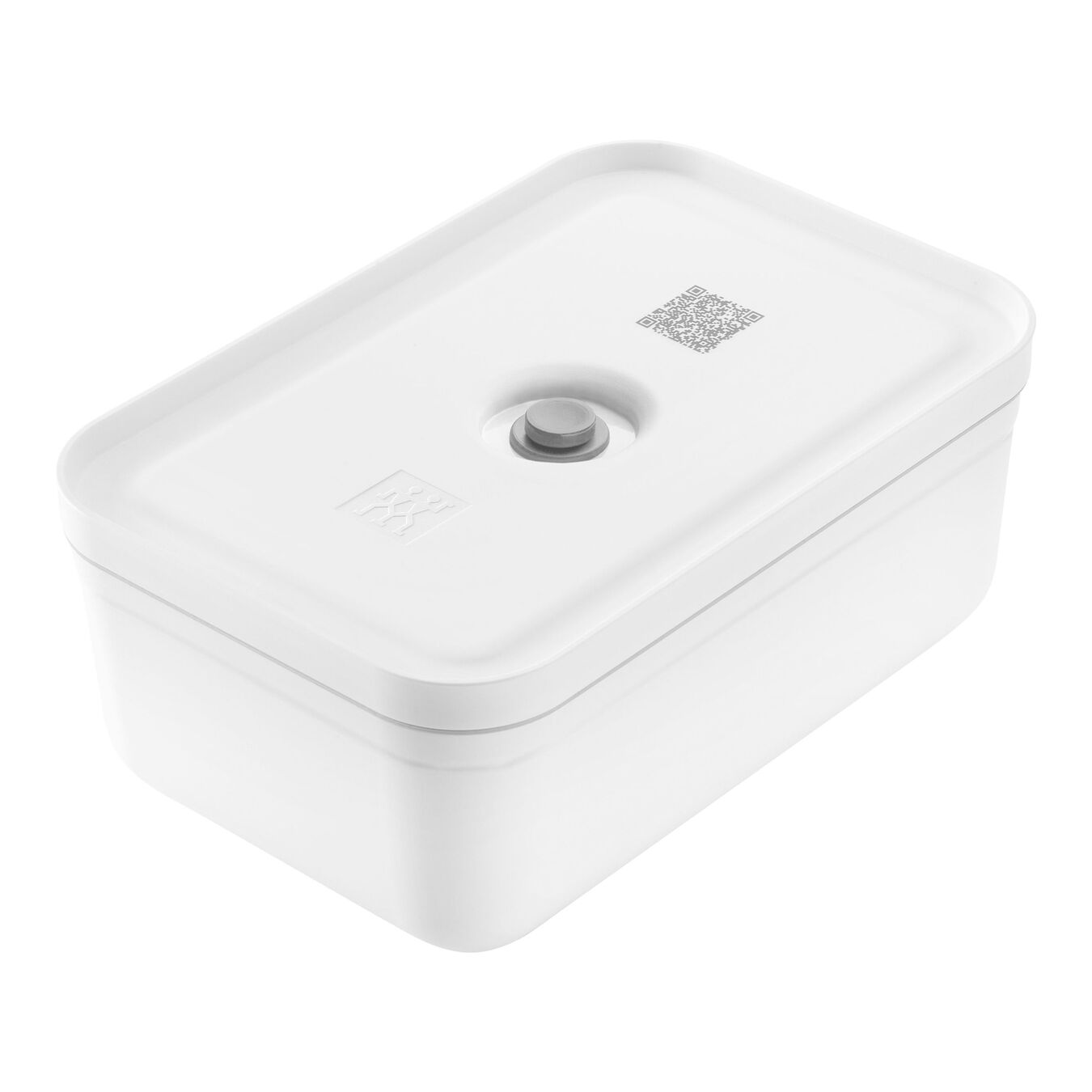 large Vacuum lunch box, plastic, white-grey,,large 1