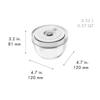 Vacuum bowl S / 12 cm, Cam, şeffaf,,large 16