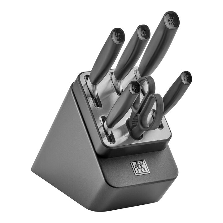 All * Star, 7-pcs, Knife block set, black, anthracite, large 1