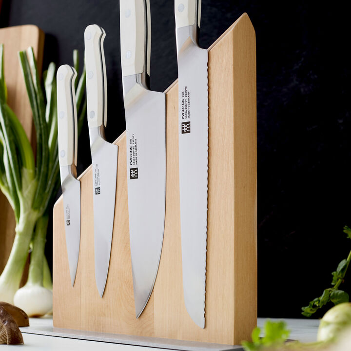 Pro le blanc, 5-pc, Knife block set, Natural, large 3