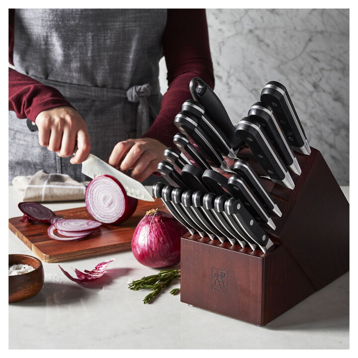 Pro, 22-pc, Knife block set, black matte, large 2