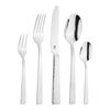 King (polished), 45-pc Hammered Flatware Set, 18/10 Stainless Steel , small 1