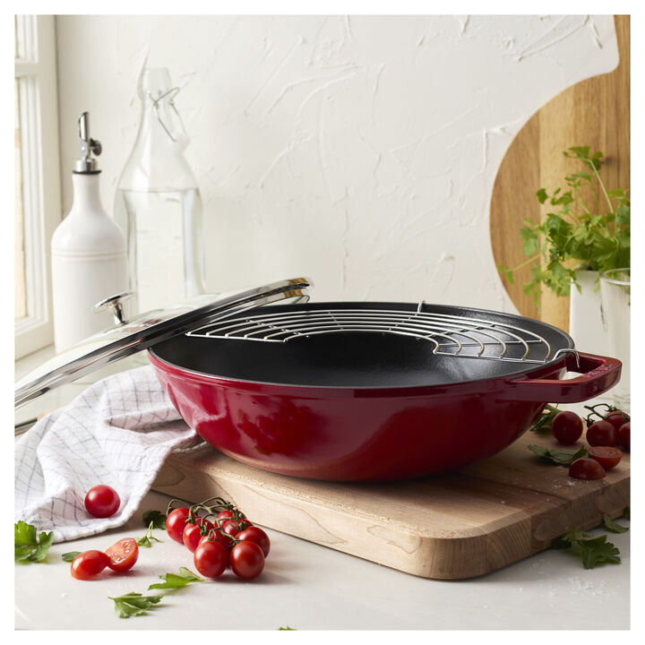 Cast Iron, 12-inch, Perfect Pan, Cherry, large 2