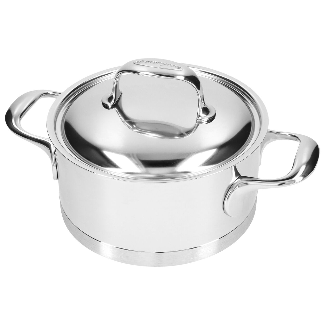 18 cm 18/10 Stainless Steel Stew pot with lid silver,,large 6
