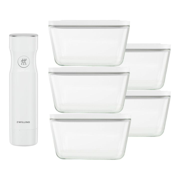 Fresh & Save, 6 Piece Glass Meal Prep Set, L, large 1