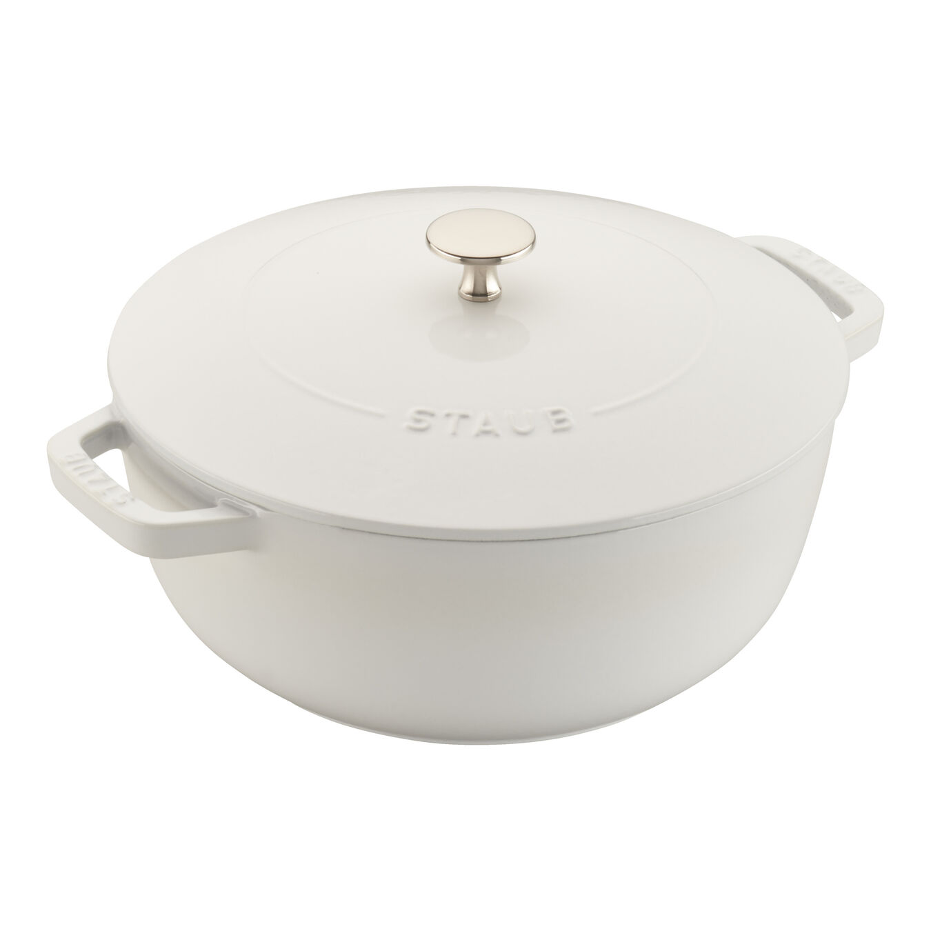 Staub Cast Iron 3.75qt Essential French Oven White Official