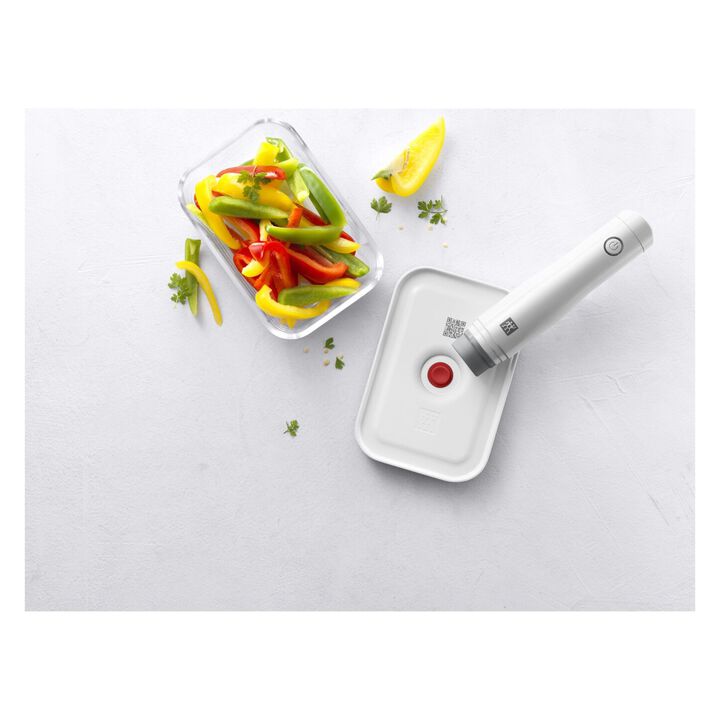 Fresh & Save, Set di contenitori sottovuoto, 3-pz. / S/M/L, rosso, Vetro   , large 2