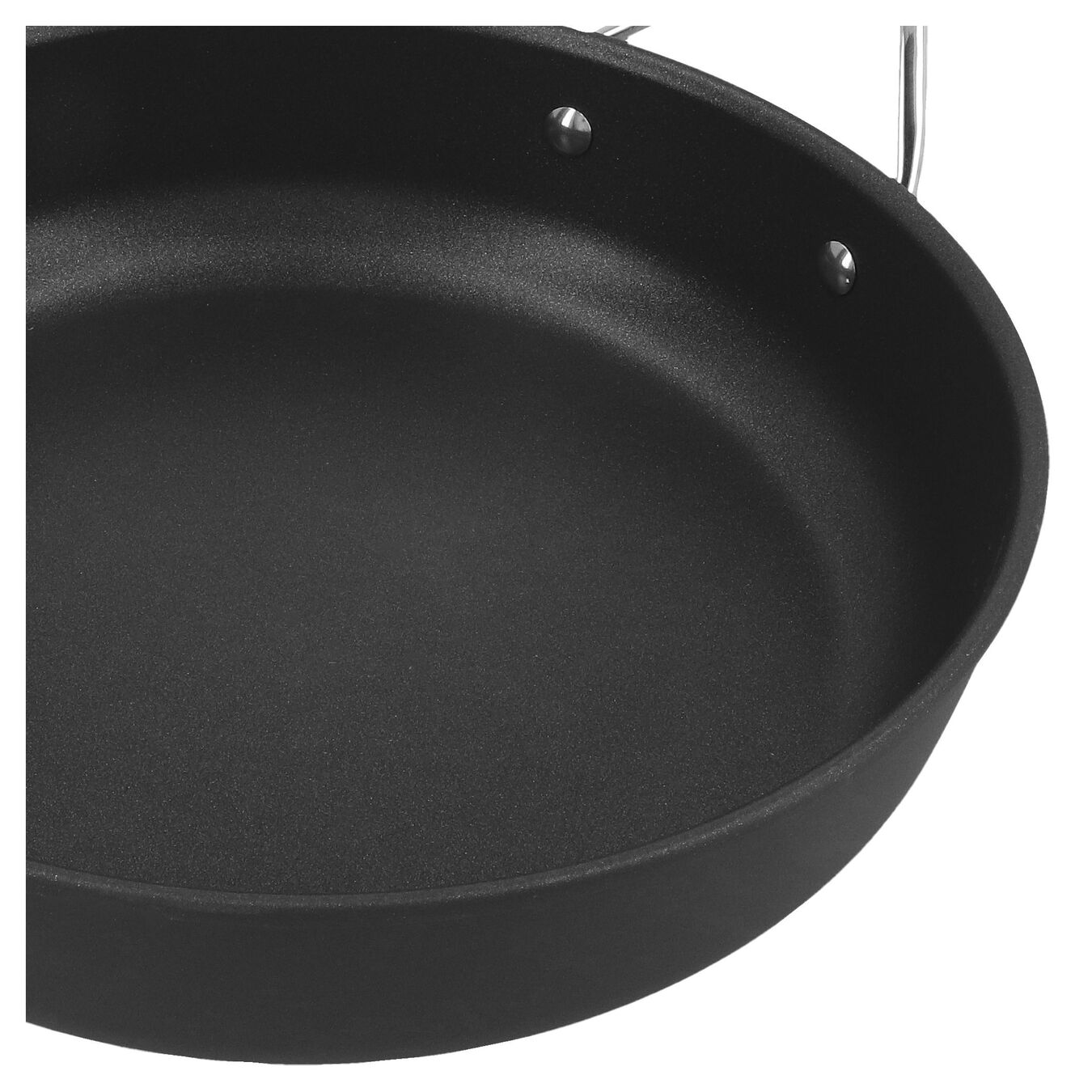 28 cm Aluminum Frying pan high-sided silver-black,,large 5