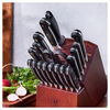 Pro, 20-pc, Knife block set, brown, small 19