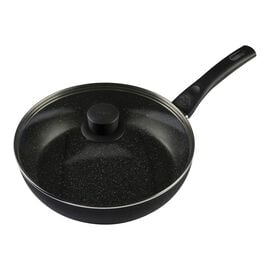 BALLARINI Vipiteno, 28 cm round Aluminium Saute pan with glass lid black