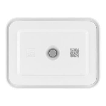 Vakumlu Buzdolabı Saklama Kabı, Plastik, yarı şeffaf-Gri,,large 2