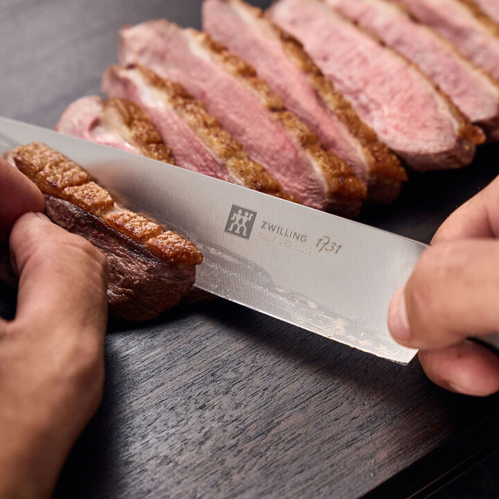 1731, Couteau à trancher 20 cm, Brun, Tranchant lisse, large 2