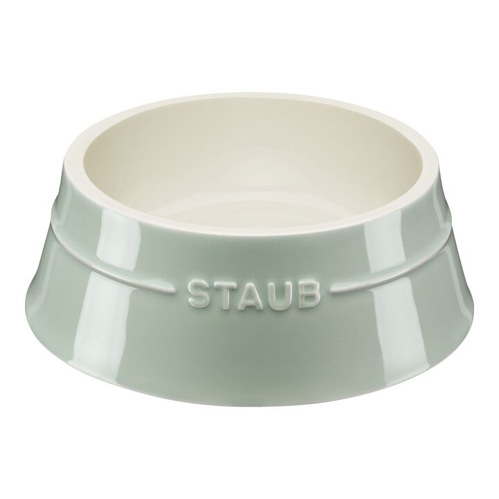 Ceramique, Pet Bowl 800 ml, ceramic, eucalyptus, large 1