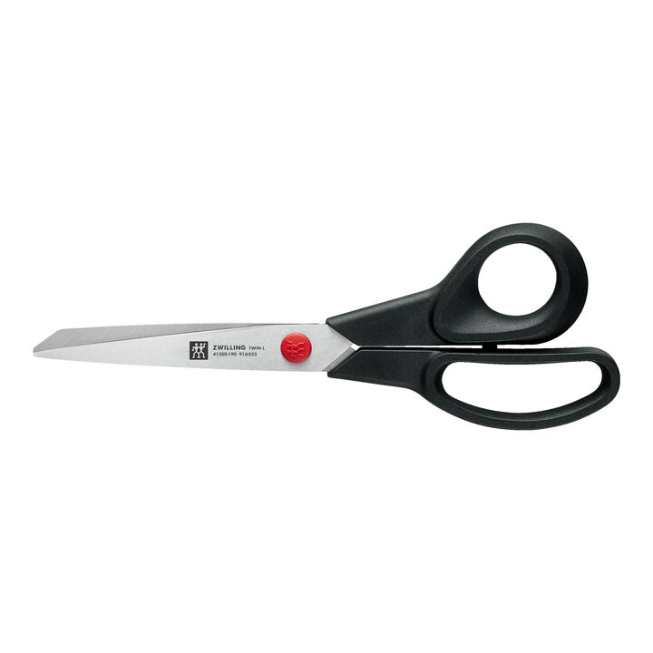 TWIN L, 19 cm, Household shear, black, large 2